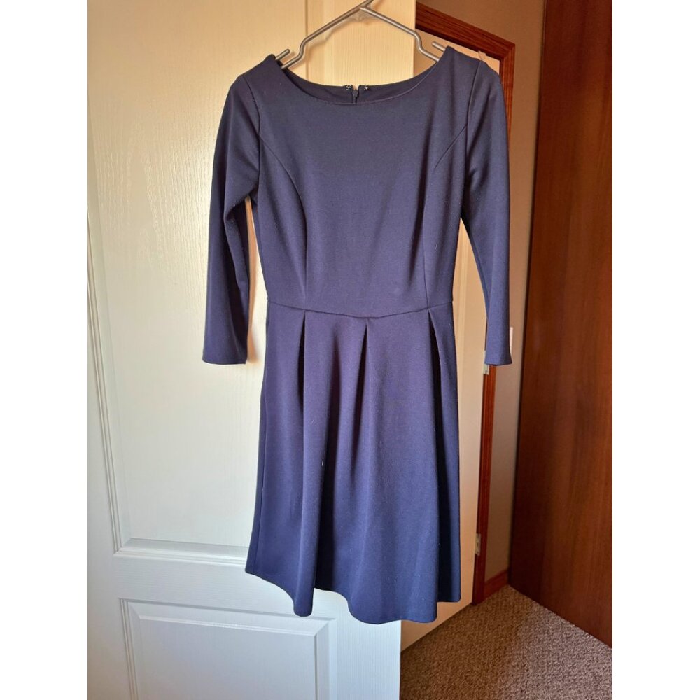 Navy Blue Merona Swing A-Line Fit and Flair Dress
